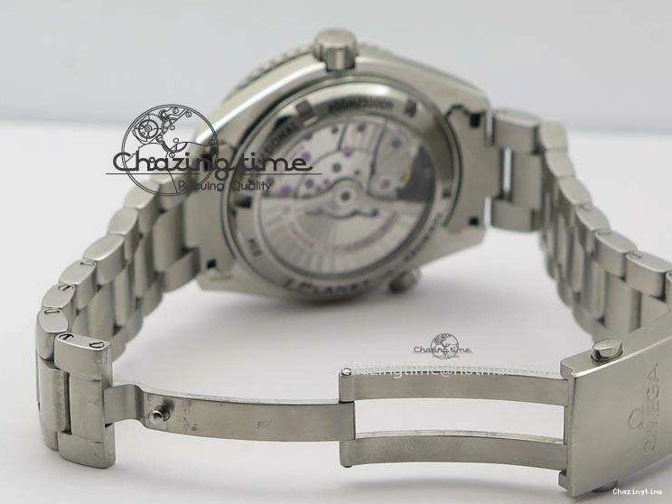 0314 Planet Ocean SS Bp Maker 45mm Black Bezel On SS Bracelet A OnTrend 8218